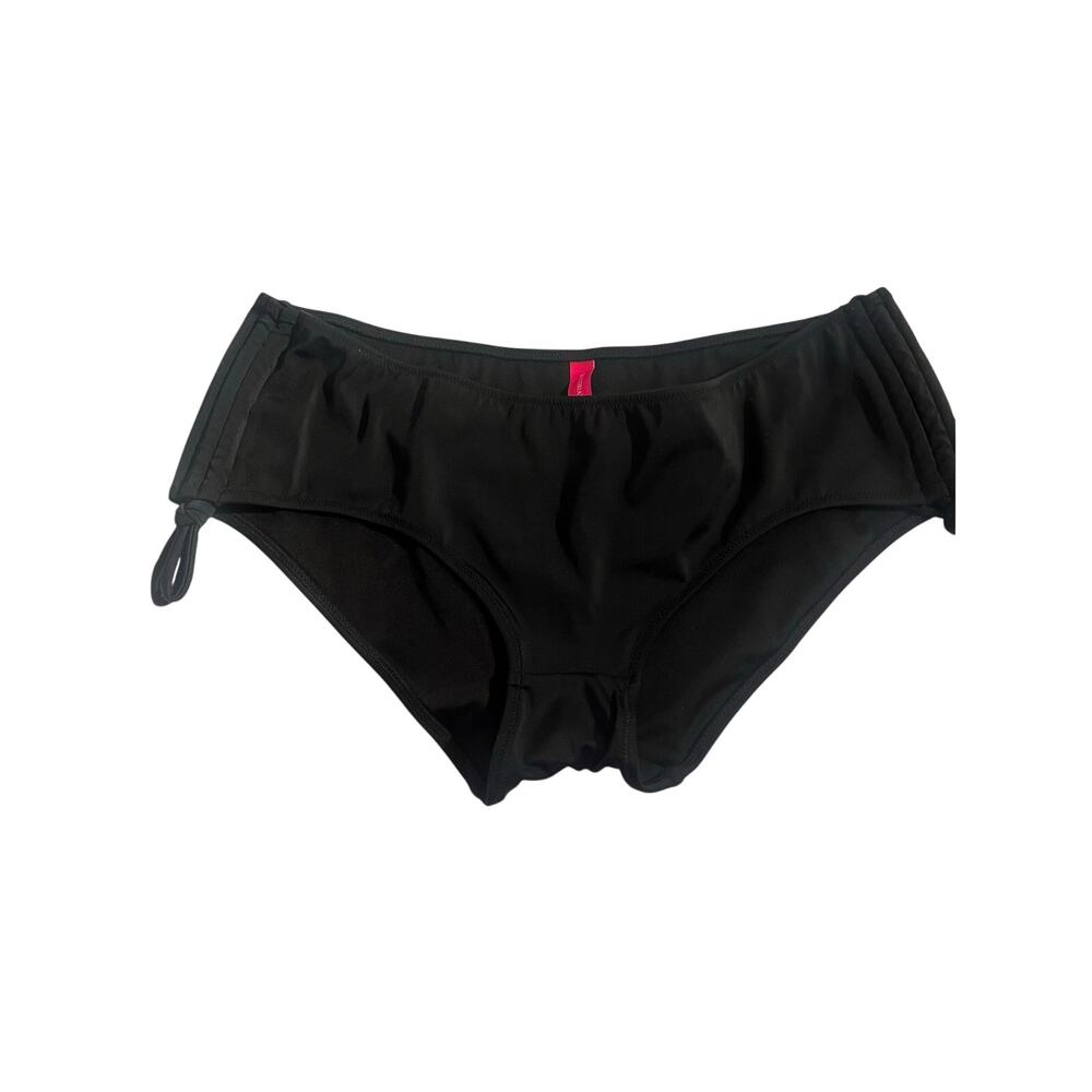 New Victoria Secret black bikini bottom with Ruching on the sides size medium